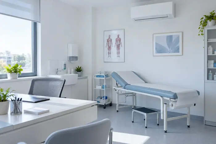 Aer conditionat in locuinta: cabinet medical cu split mural