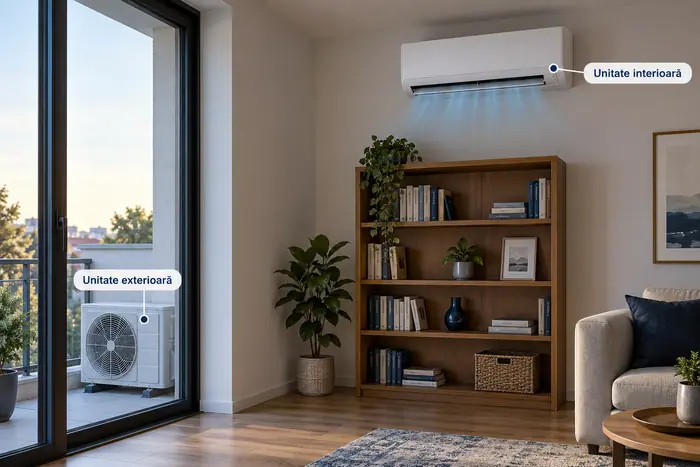 Aer conditionat in locuinta: tavan inalt si amplasarea unitatii