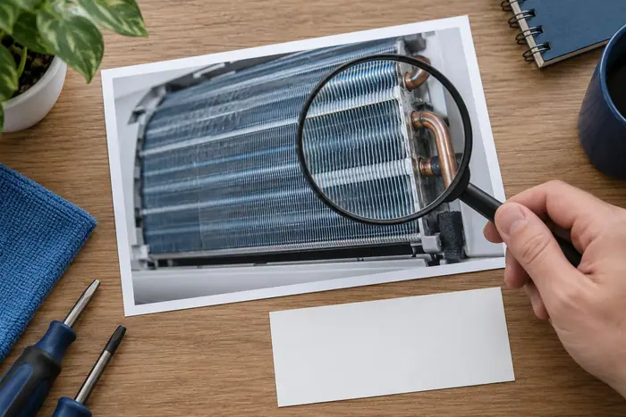 Lucrare la domiciliu: lupa optica langa o fotografie de componenta