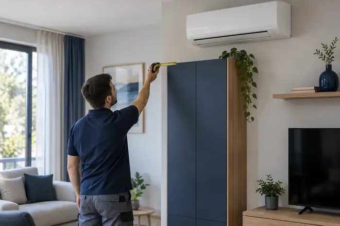 Aer conditionat in locuinta: mobilier nou care modifica accesul sub aparat