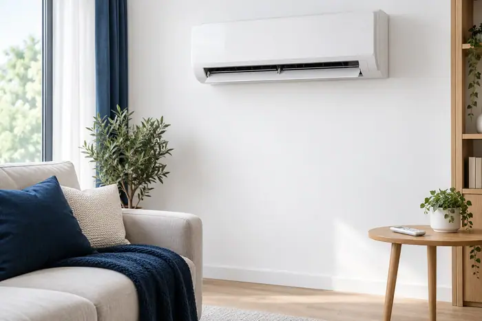 Igienizare aer conditionat: control vizual al peretelui si evacuarii aerului
