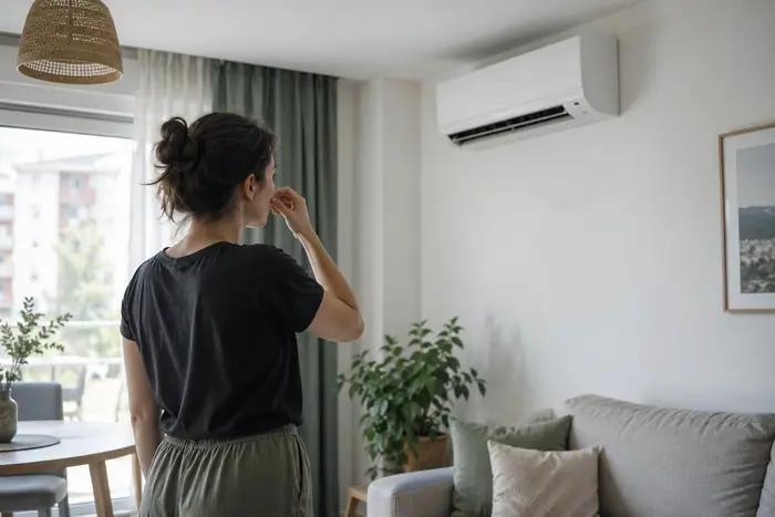Lucrare la domiciliu: zi calda in apartament, aparatul sufla slab