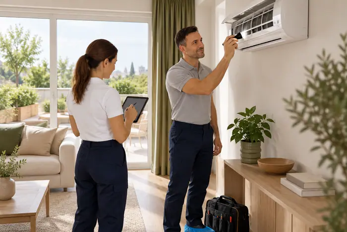 Revizie aparat: inspectie profesionala a aparatului split