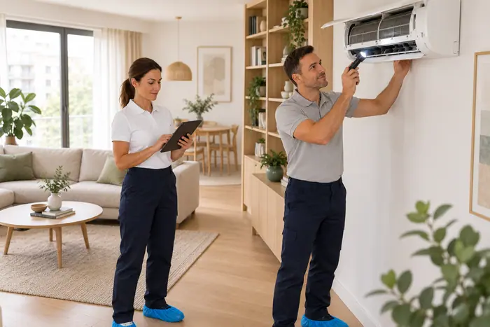 Revizie aparat: inspectia aparatului de aer conditionat