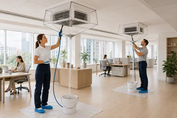 Curatare sub husa: curatare dubla a aparatelor de aer conditionat