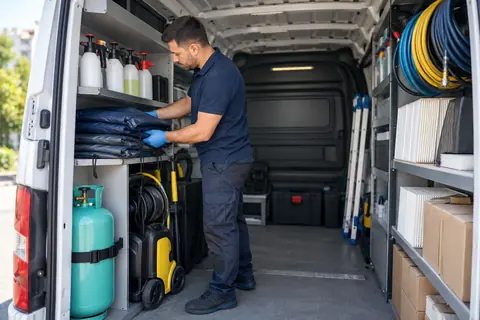 Dotarea masinii de service