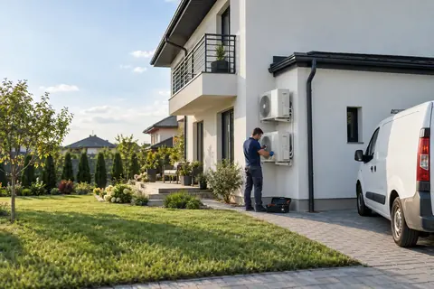 Service de aer conditionat la o casa din Ilfov